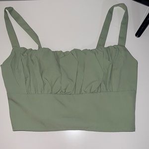 matcha green crop top!